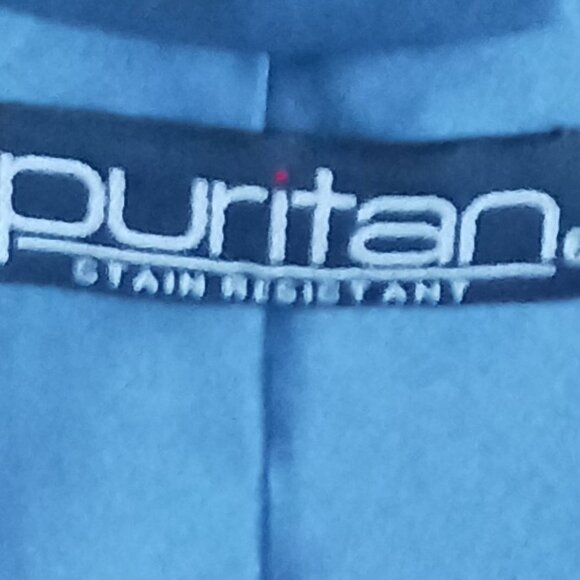 MANS PURITAN SOLID BLUE NECKTIE - Picture 2 of 2